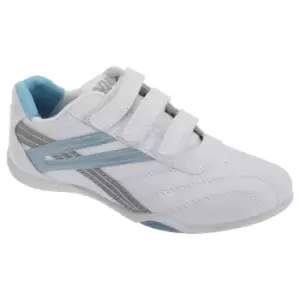 Image of Dek Womens/Ladies Raven 3 Touch Fastening Trainers (7 UK) (White/Light Blue)