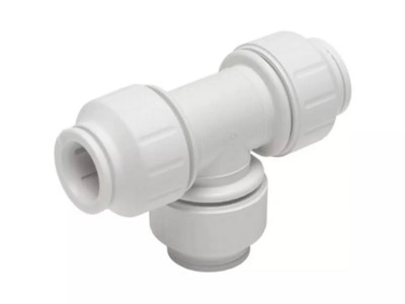 Image of John Guest Equal Tee 15mm (Pack Of 2) White