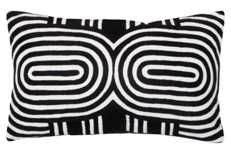Image of Orsina Bosie Ozella Black And White Cushion