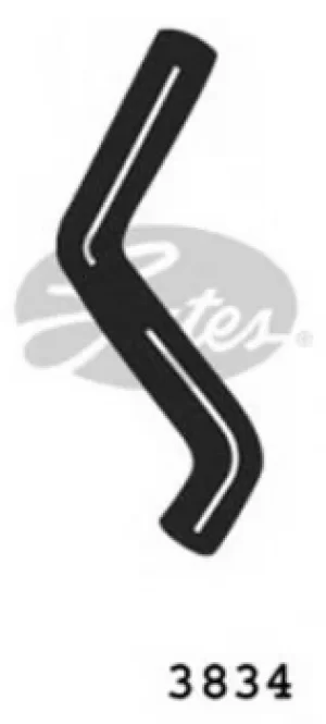 Image of Curved Radiator Hose 390mm X 34 Gates 3834
