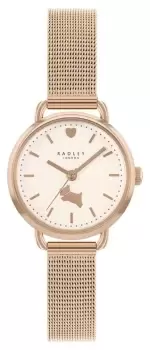 Radley RY4616 Womens Pink Dial Rose Gold-Toned Steel Watch