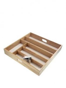 image of Apollo Large Rubberwood Cutlery Drawer Organiser