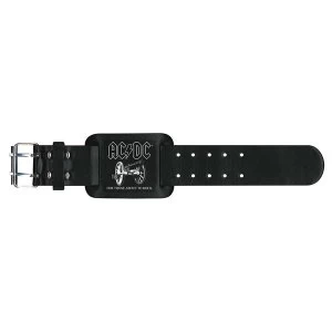 image of AC/DC - For Those About To Rock Leather Wrist Strap