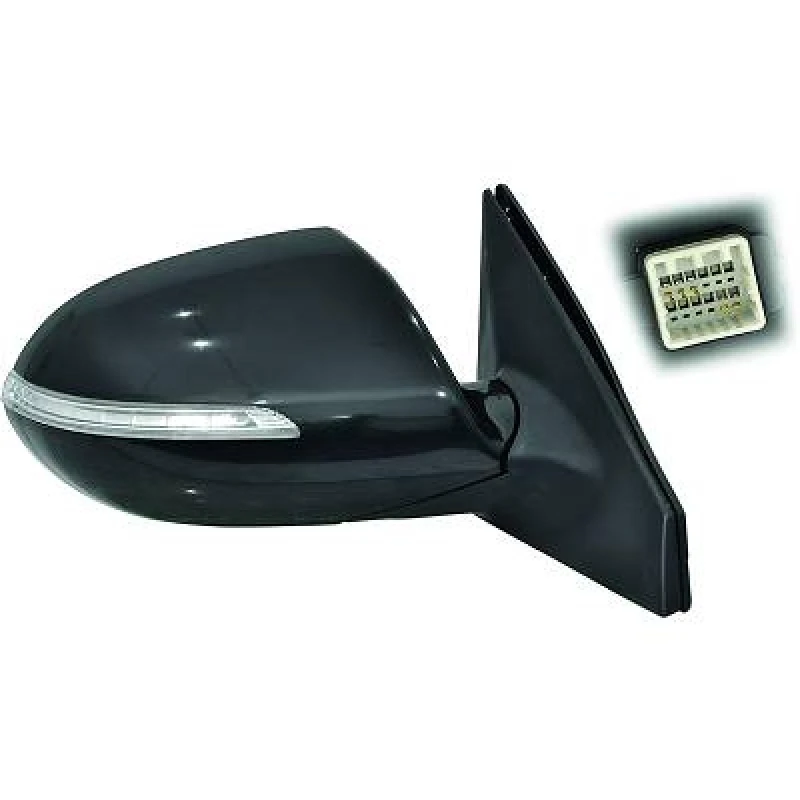 Image of DIEDERICHS 6522825 Wing mirror Left, Complete Mirror Outside Mirror (50)