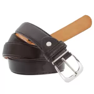 image of Forest Belts Mens One Inch Bonded Real Leather Belt (Large (36a-40a)) (Brown)