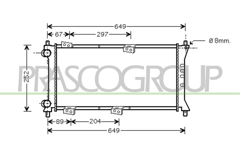 Image of PRASCO Engine radiator PRASCO FT121R005
