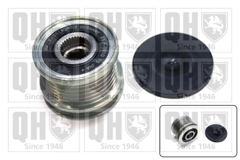 Image of QUINTON HAZELL Alternator clutch pulley QUINTON HAZELL QTR116