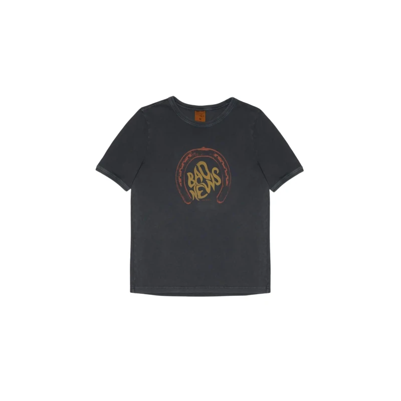 Image of Nudie Jeans T-Shirt Nudie Jeans Ricky Bad News Gris Male M