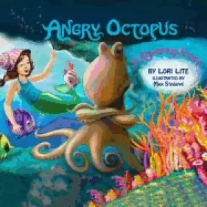 Image of angry octopus children learn how to control anger reduce stress and fall as