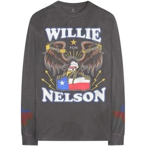 Image of Willie Nelson - Texan Pride Unisex XX-Large T-Shirt - Grey