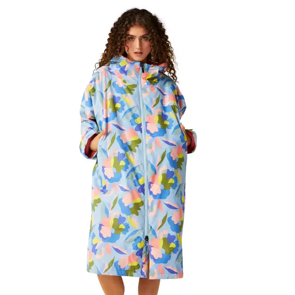 Image of Regatta Mens Adult Waterproof Fleece Lined Robe Jacket S - Chest 37-38' (94-96.5cm) Abstract Floral Print RUW007-GRP-S
