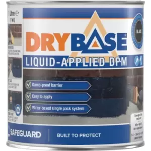 Image of Safeguard Drybase Liquid Damp-proof Membrane 1L Black