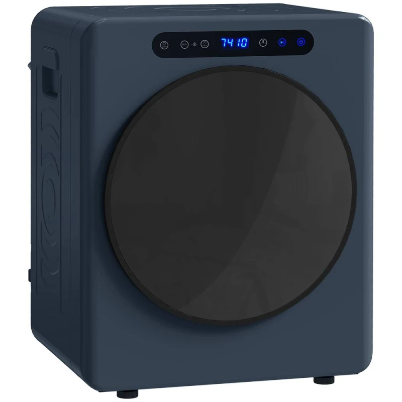 Image of HOMCOM 5 kg Portable Vented Tumble Dryer Machine with Timer, Blue Blue Unisex
