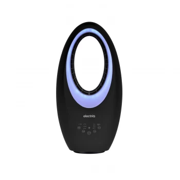 Image of electriQ eiQ-AM07B 24" Bladeless Quiet Tower Fan with Mood Light - Black