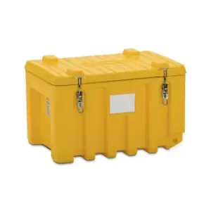 image of CEMO Universal box made of polyethylene, capacity 150 l, max. load 100 kg, yellow