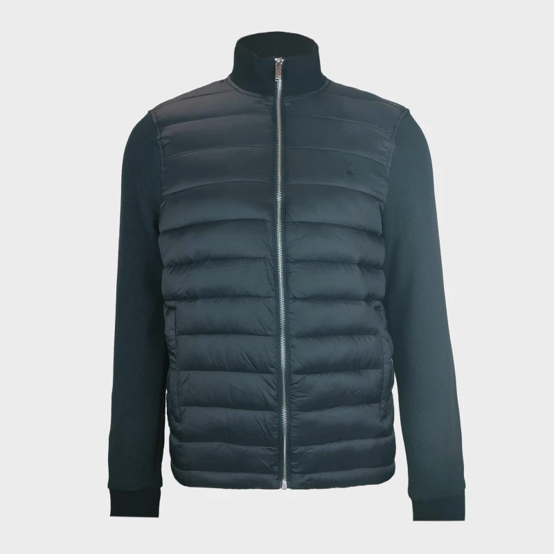 Image of Jack Wills Mens City Water and Wind Resistant Hybrid Jacket Black male S