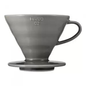 Image of Ceramic coffee dripper Hario V60-02 Grey