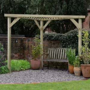 Image of Forest Slatted Corner Pergola
