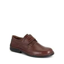 image of Josef Seibel Brown Vigo Rip Tape Fastening Casual Shoes - 7