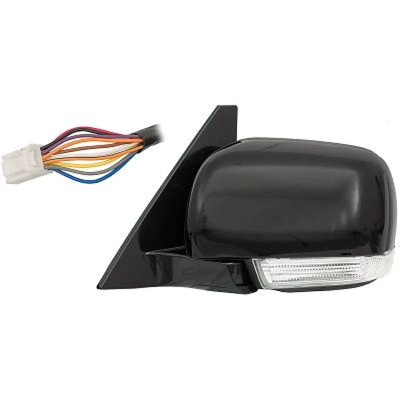 Image of DIEDERICHS 5845927 Wing mirror Left, black, with bulb, for electric mirror adjustment Outside Mirror (50)