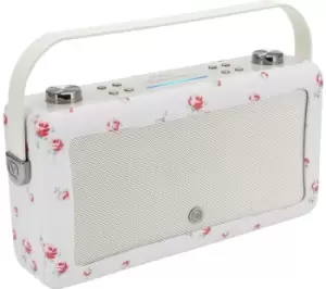 image of VQ Hepburn Voice Portable Wireless Speaker with Amazon Alexa - Cath Kidston Scattered Rose