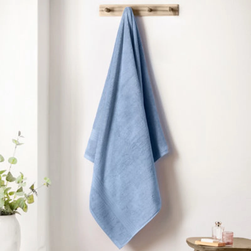 Image of Bianca Fine Linens Supima Cotton 100X150Cm Bath Sheet Blue