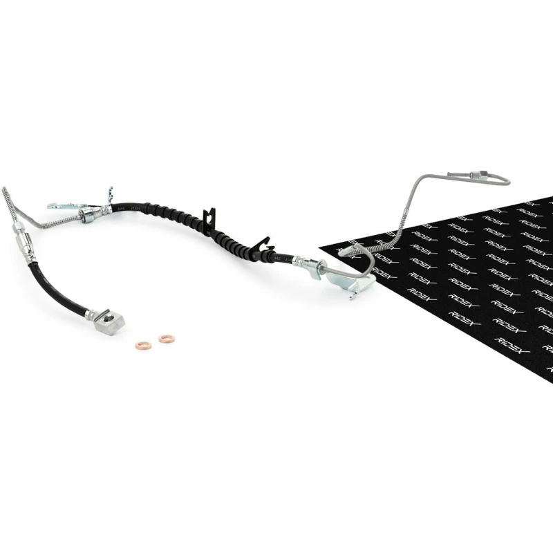 Image of RIDEX 83B0294 Brake Hose Rear Axle Left Brake Hose (83)
