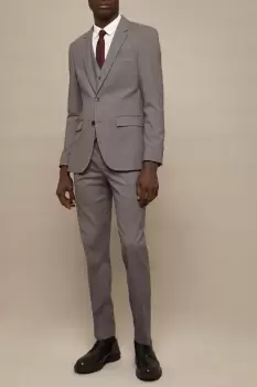 Image of Tailored Fit Light Grey Essential Suit Jacket