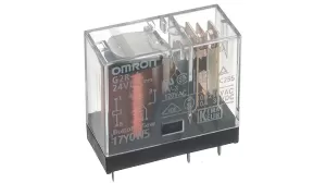 Image of PCB relays 48 Vdc 16 A 1 change over Omron G2R 1E