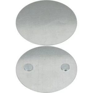 Brennenstuhl 1290000 Magnet Assembly Plate BR 1000 for Smoke Detector, Silver