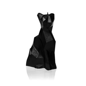 Image of Black Metallic Low Poly Cat Candle