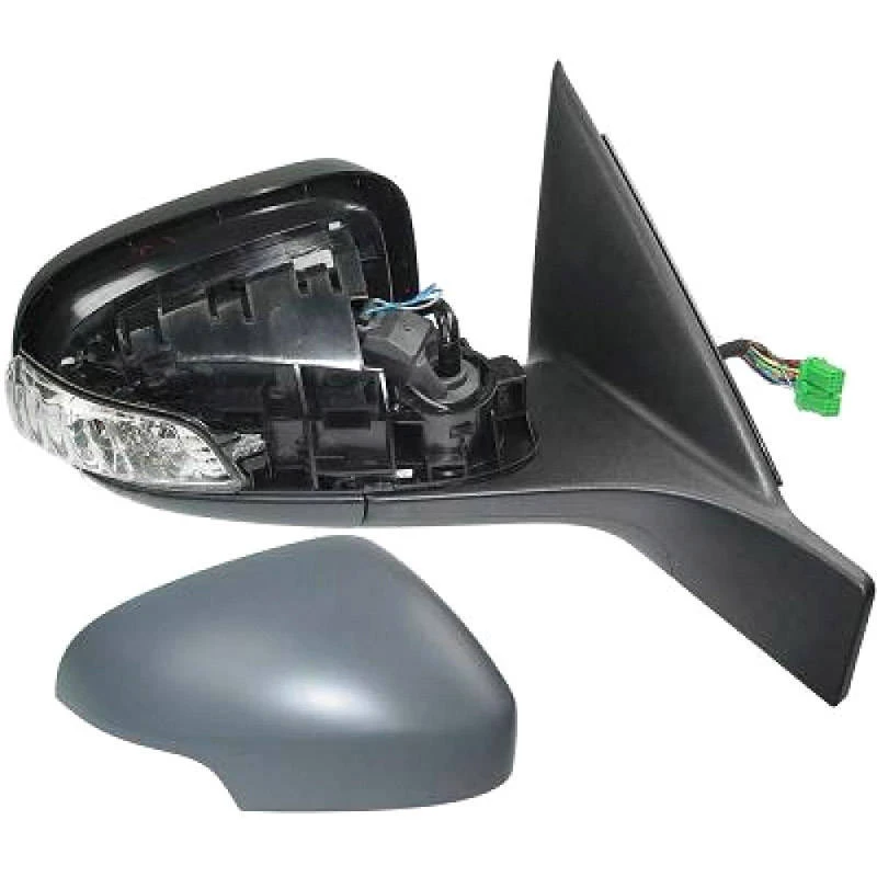 Image of DIEDERICHS 7661028 Wing mirror Right, Heatable, primed Outside Mirror (50)