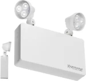 Image of KnightsBridge 230V IP20 6W LED Twin Spot Emergency Light
