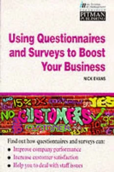 Image of Using Questionnaires and Surveys to Boost Your Business by Nick. Evans Book