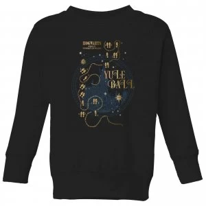 Image of Harry Potter Hogwarts Yule Ball Kids Sweatshirt - Black - 9-10 Years