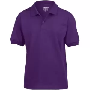 Image of Gildan DryBlend Childrens Unisex Jersey Polo Shirt (Pack Of 2) (L) (Purple)