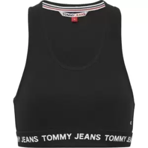 Image of Tommy Jeans Tjw Logo Wb Crop Top - Black