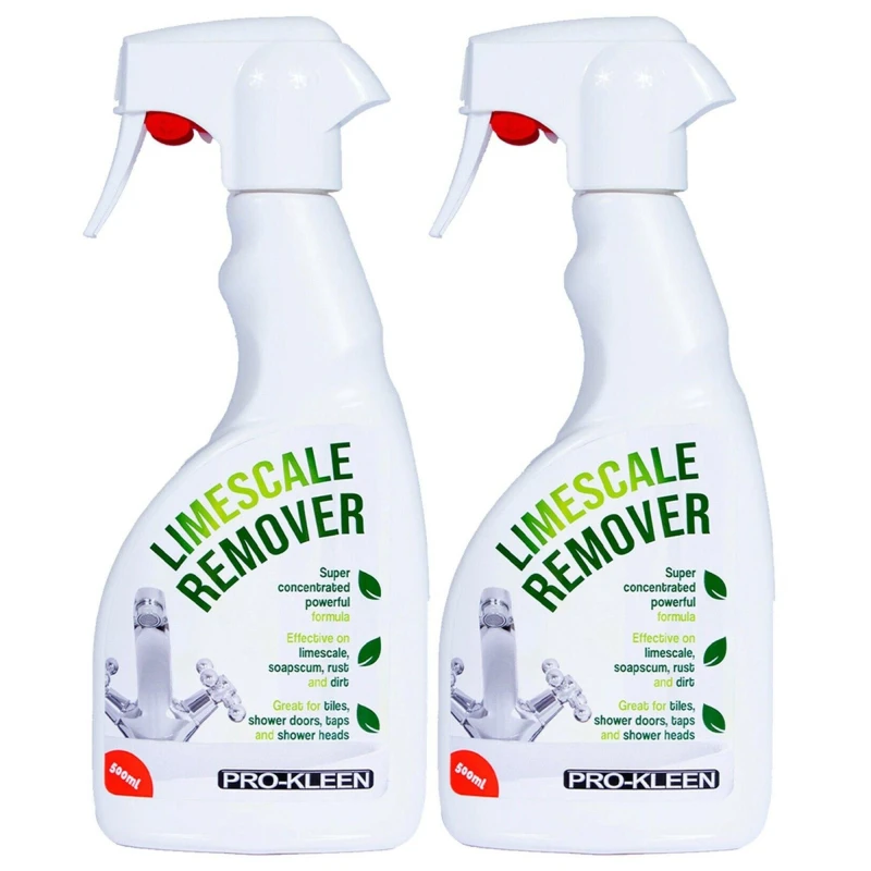 Image of ProKleen Limescale Remover Spray Bathroom & Kitchen Cleaner 2 x 500ml White unisex