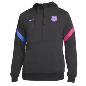 image of 2021-2022 Barcelona Travel Fleece Hoody (Black)