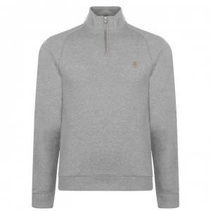 image of Farah Vintage Jim Zip Jumper - Lt Gry Marl 042