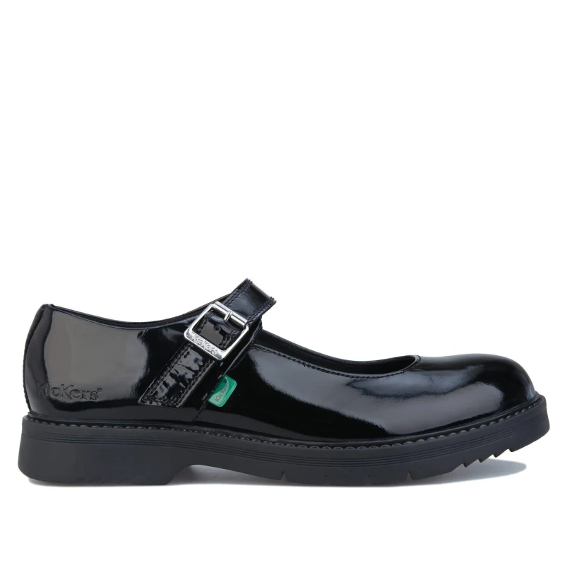 Image of Kickers Finley Patent Shoes Casual Shoes UK 3 Black 01332703192
