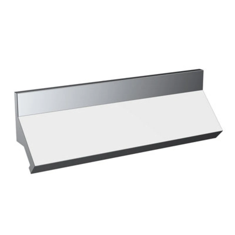 Image of Hudson Reed Handles Profile Handle Centres, Aluminium Built Finger Pull For Bathroom Cabinets And Drawers In Chrome Finish, 160mm