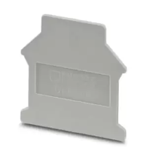 Image of Phoenix Contact D-Uk 16 End Cover, Screw Din Rail Terminal Block