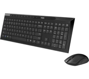 image of RAPOO 8210M Wireless Keyboard & Mouse Set - Black