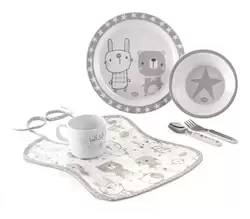 image of 6 Piece Stars Microwave Feeding Set