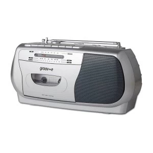 image of Groov-e Retro Series Portable Cassette Player Recorder with Radio