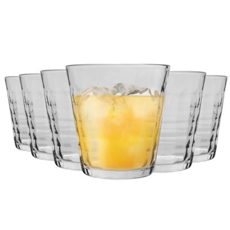 Image of Duralex Prisme Clear 9.25 oz. Tumbler, Set of 6