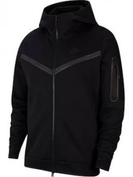 Image of Nike Sportswear Plus Size Tech Fleece Full Zip Hoodie - Black, Size 3XL, Men