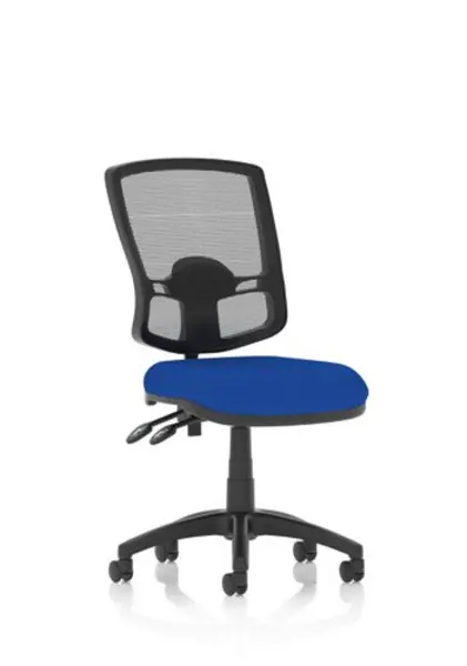 Image of Eclipse Eclipse Plus II Lever Task Operator Chair Mesh Back Deluxe With Bespoke Colour Seat in Stevia Blue KCUP1614