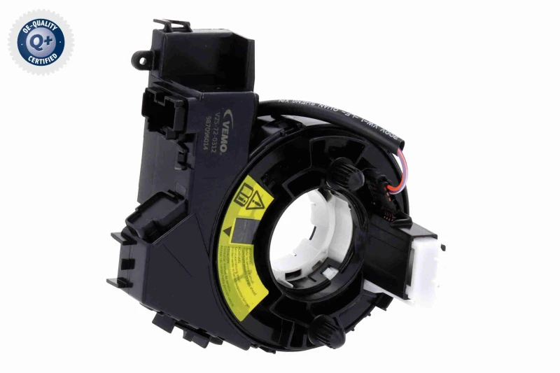 Image of Clock spring for steering wheel VEMO V25-72-0312